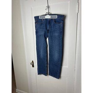 Levi's 505 Jeans Men's 36 x 29 Blue Denim Straight Leg Pants Classic